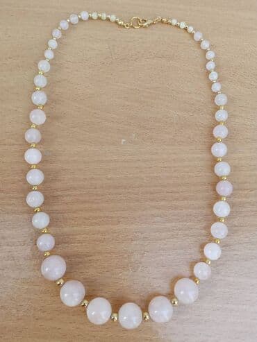 Jewellery sets: Ogrlica Rozenkvarc 2 Ogrlica od Rozenkvarca, poludragi kamen — 3