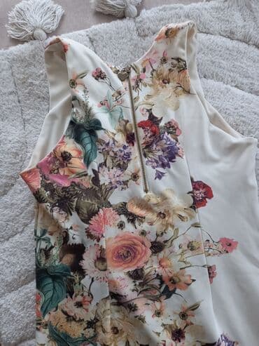 bela boho haljina: S (EU 36), color - Multicolored, Short sleeves — 4