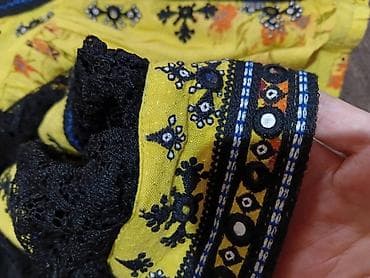 loafers cipele zenske: Ženska boho bluza sa vezom i čipkastim rukavima - Model: kratka bluza — 7
