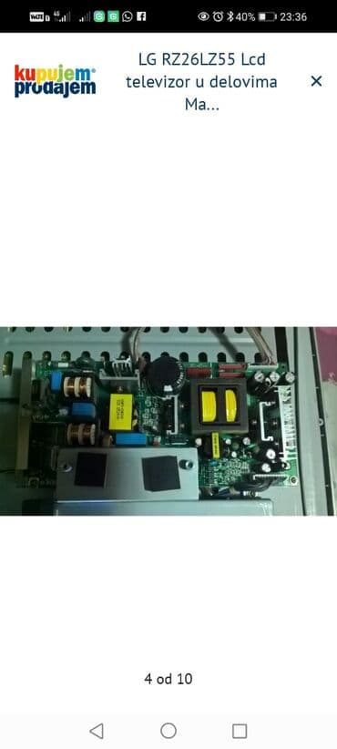 TV i video: LG RZ26LZ55 – LCD televizor za delove LG 37G2000 U delovima — 4