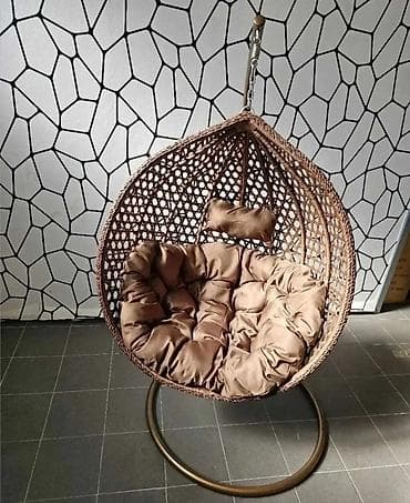 Tanks: Viseća “egg” fotelja sa stalkom - Konstrukcija: čvrst metalni okvir — 6