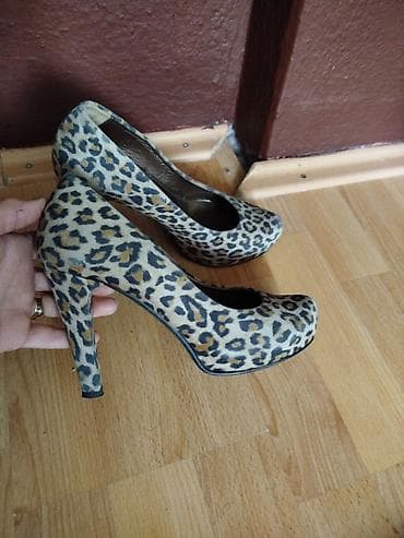 stikle new yorker: Ženske salonke – 2 para 1) Senf žute platform sandale/salonke s — 3