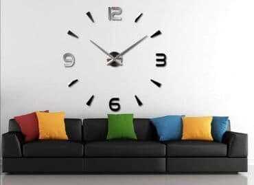 ikea komode sa vratima: Zidni sat, bоја - Crna, Novo — 2
