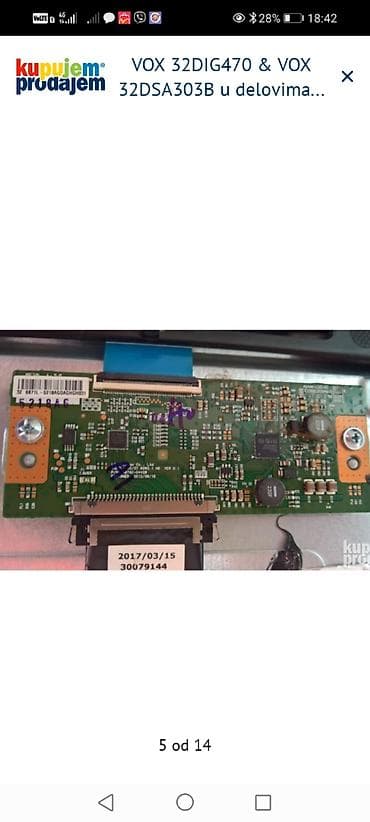 drzac za telefon za motor: VOX 32DIG470 i VOX 32DSA303B – delovi za TV Dostupni moduli i — 6