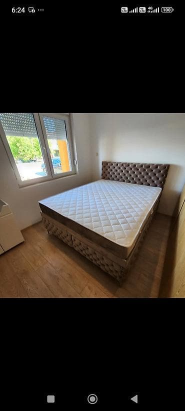 Stolice: Boxspring bračni kreveti sa tapaciranim uzglavljem - Tip: boxspring — 9