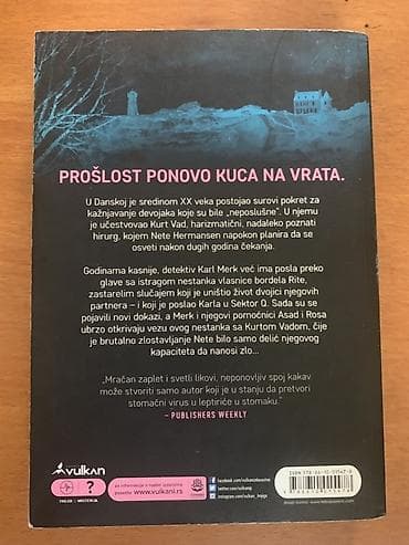 ljudsko telo knjiga za decu: Knjiga: Jusi Adler-Olsen – Ukus osvete (Slučaj Sektora Q 4) - Žanr — 2
