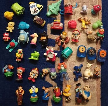 Kinder suprise igračke većim delom. Cena za komad. Cene 70-100 din at lalafo.rs Kinder suprise igračke većim delom. Cena za komad. Cene 70-100 din