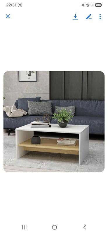 polovan namestaj za kafice: Apollon - White, Sapphire Oak White Sapphire Oak Coffee Table 100% — 12