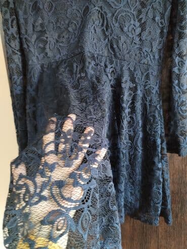 haljine duga novi sad: L, bоја - Tamnoplava, Koktel, klub, Dugih rukava — 5