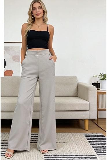 ideal pantalone: 💫Ženske pantalone širokih nogavica – visok struk
✅1950 din — 4