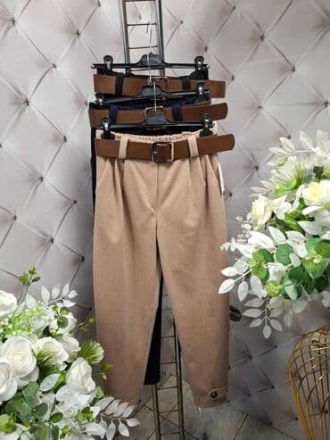 Ostale pantalone: M, Visok struk, Ravne nogavice — 1