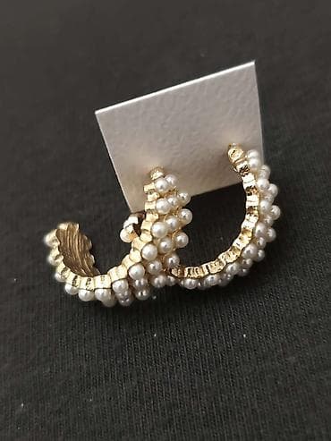 Fashion backpacks: Set minđuša – više modela gs - Srebrne kružne minđuše sa — 7