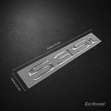 rogovi irvasa za auto: BMW 535i 3D Stiker za Gepek – Premium Oznaka - 2826 BMW 535i 3D — 1