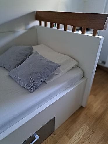 plastični krevet za pse: Krevet za jednu osobu sa fiokama i elasticnim letvicama - Dimenzije — 4