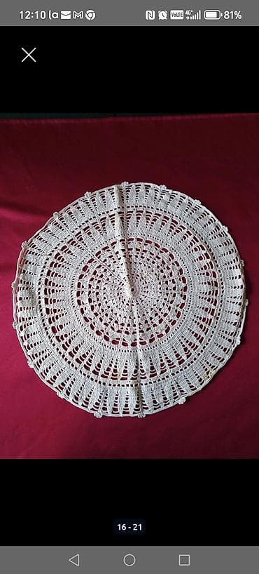 blind ram za slike: Ručno heklani miljei – različitih oblika i dezena - Materijal — 4