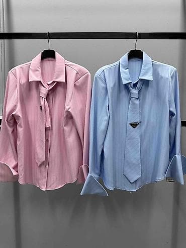 💫Ženska košulja sa prugama i kravatom – set
✅2400 din