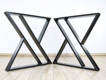tabure sa prostorom za odlaganje: Noge za sto 034 Dimenzija 70x72cm Materijal : Metalna cev 60x20 — 6