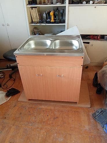 ormari za decu: Kuhinjski element sa duplim inox sudoperom 60x80. - Gornja ploča — 2