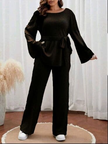 Women's Clothing: Novi kompleti od pletenine🌸puniji,udobnimoderni u pet boja ❄🍁🌦 M L — 3