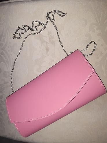 Elegantna ženska torbica/kvačilo u pastelno roze boji. - Materijal