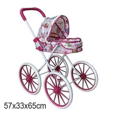 podloge za bebe: Dečija kolica za lutke – klasičan retro dizajn sa velikim točkovima - — 1