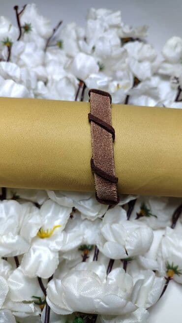 sat narukvica zenski: Podesiva narukvica, Handmade, Materijal: Koža — 1