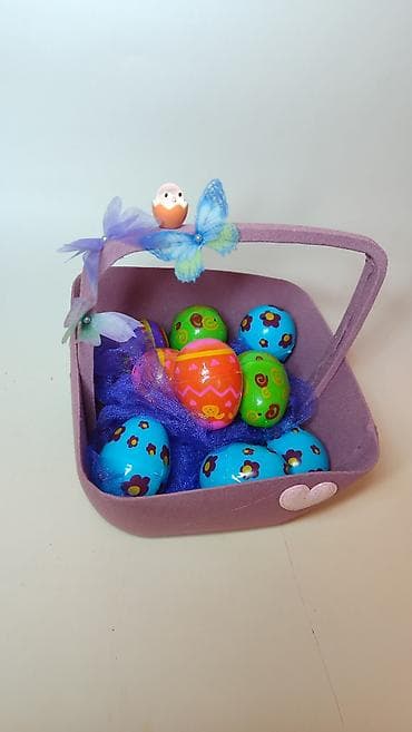 Ironing Boards: Uskršnja dekorativna korpica sa jajima - Ljubičasta korpica — 4