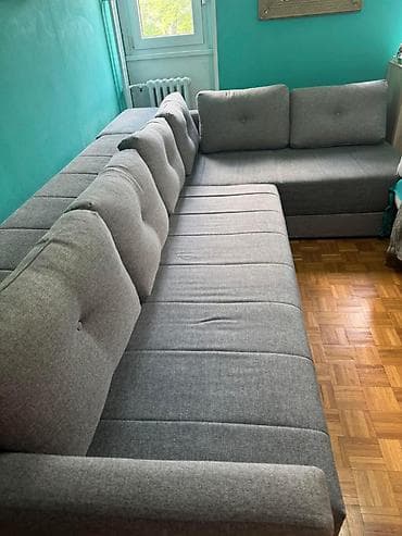 plasticni krevet za pse: Ugaona garnitura na razvlačenje – očuvana Prodaje se očuvana ugaona — 6