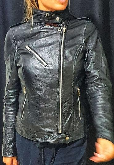 baletanke sa platformom: Kožna jakna – kao nova 🔥 Prodajem žensku kožnu jaknu u odličnom — 4