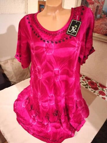 push up helanke prodaja: 2XL (EU 44), Viskoza, Cvetni, Jednobojni, bоја - Roze — 1