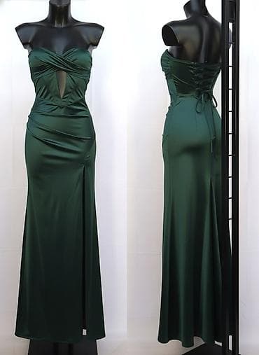 odela leskovac: 💫Elegantna svečana haljina bez bretela, duga, od satenskog materijala — 3