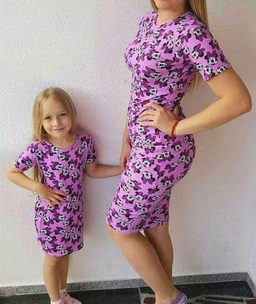 haljina 10: Haljine za mame i devojcice - rade se u velicinama od 1 do 12, i za — 23
