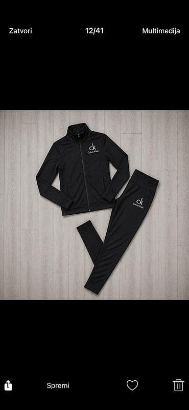Crni komplet trenerke Calvin Klein (ck) – jakna i donji deo -