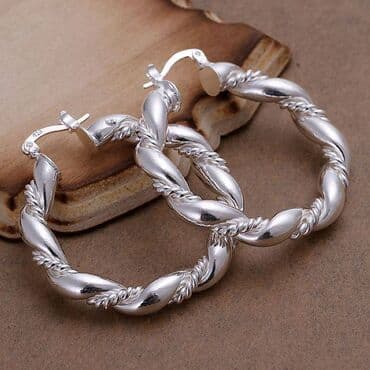 ps nakit mindjuse: Hoop earrings, Material: Silver — 1
