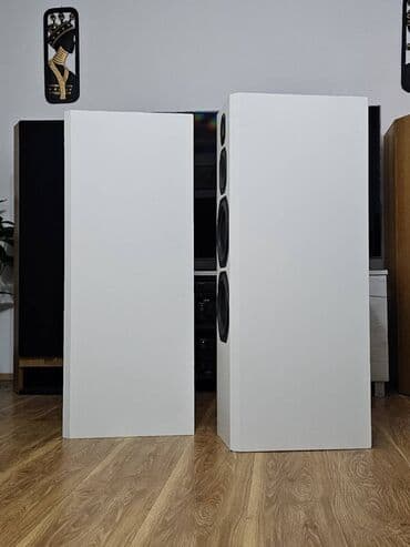 karaoke mikrofon sa zvucnikom: High End zvučna kutija sa kabinetima u belom finišu, težine 80Kg — 10