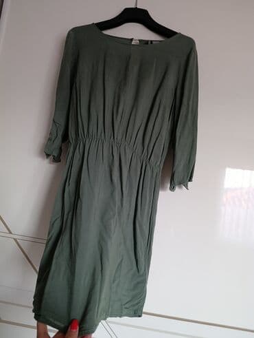 crop top c a: H&M S (EU 36), bоја - Zelena, Dugih rukava — 1