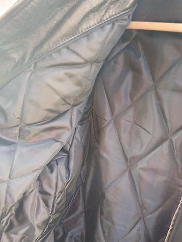 kvl jakne: Muška kožna jakna, crna, veličina 50 - Materijal: prirodna koža — 4