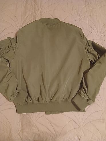 ps nova kolekcija haljine: Zelena bomber jakna - Klasican bomber kroj sa rebrastim ranflama na — 4