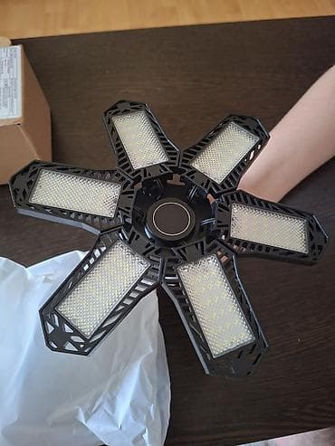 kamin peci: LED sklopiva garažna lampa – 6 krila, 360° osvetljenje - Snažna — 2