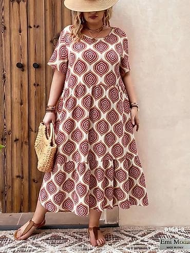 numoco haljine: 💫Midi letnja haljina sa printom – Emi Moda, Made in Italy — 3