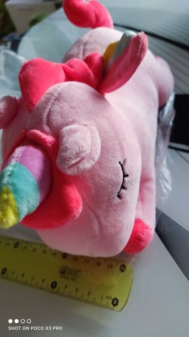 Dečija odeća: Unicorn-jednorog plišani beli,rozi,zeleni i žuti Na jednoj slici sam — 2