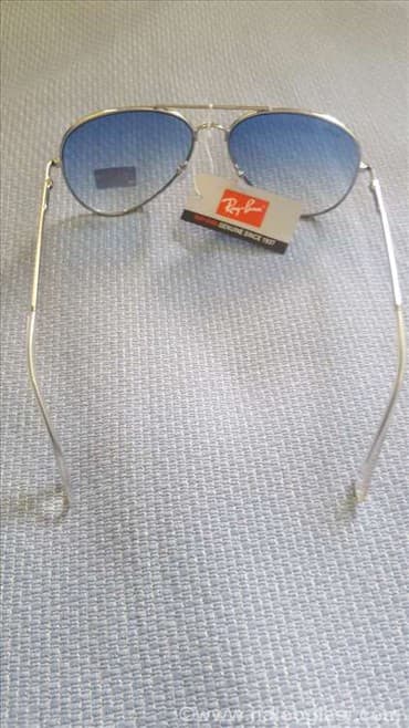 revision naocare: Ray Ban Aviator, Plave, Unisex, Nove. Plavo Staklo i Srebrn Ram — 3