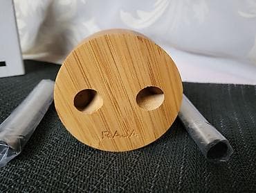 posuda za meso: Nov Rominox slanik. Nov slanik nerdjajuci celik,postolje od bambusa — 9