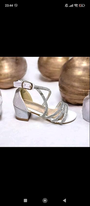 sam edelman papuce: PREDIVNOCA 😍 💎 Prelepe stiklice sandalice sa cirkonima na kaisicima i — 1