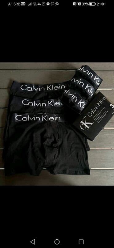 new yorker београд – слике: Gaće, One size, Calvin Klein, bоја - Crna, Pamuk — 1