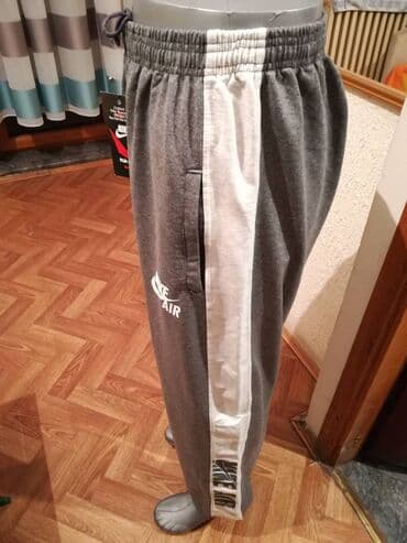 kompleti od viskoze: Donji deo trenerke, 3XL (EU 58), Nike, bоја - Siva, Pamuk — 3