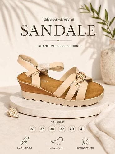 Sandale – lagane, moderne i udobne. - Dizajn sa ukrštenim kaiševima i