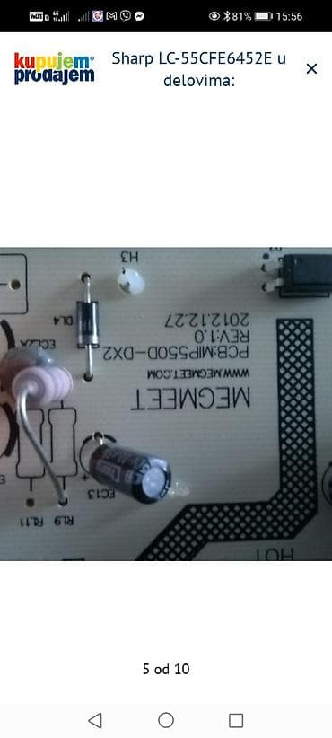 cetka za ispravljanje kose cena: Sharp LC-55CFE6452E – delovi Dostupni originalni delovi sa modela — 6