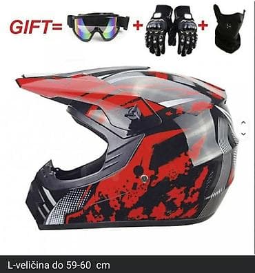 provera boots: Fa, Komplet za motocross/off-road vožnju – kaciga + naočare + maska za — 5
