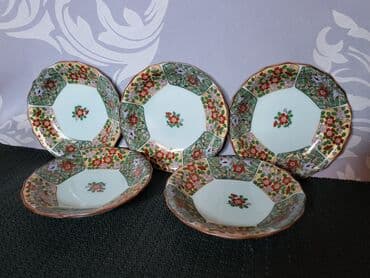 Kuhinjski setovi: Cinijice nove porcelanske,vintaz,rucno oslikane pa glazirane — 4